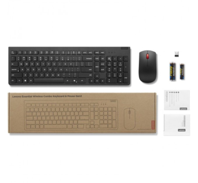 Lenovo Комплект Lenovo Essential Wireless Combo Gen2 Black (4X31N50709)