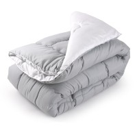 Ковдра Руно зимова силіконова Grey White 200 х 220 (322.52_Grey White)