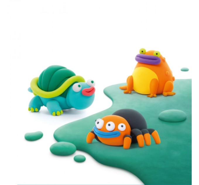 Lipaka Набір для творчості Lipaka пластилину, Тарантул, Черепаха, Помаранчева жаба (60050-UA01)