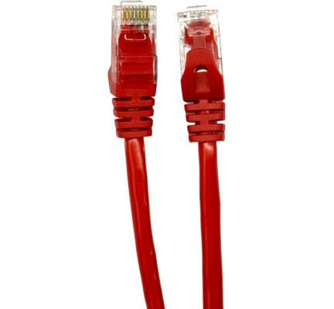 Патч-корд 0.25м UTP cat.5e, CU, 24AWG, red GEAR (GPC-UTPCURJ45-0.25R)