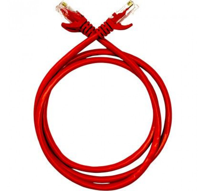 Патч-корд 0.25м UTP cat.5e, CU, 24AWG, red GEAR (GPC-UTPCURJ45-0.25R)