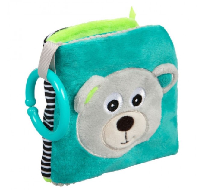 Canpol Розвиваюча іграшка Canpol книжечка м'яка розвиваюча BEARS - коралова (68/075_cor)