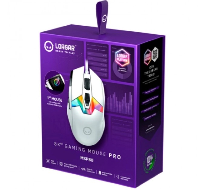 Lorgar Мишка Lorgar MSP80 Pro USB White (LRG-MSP80-WH)