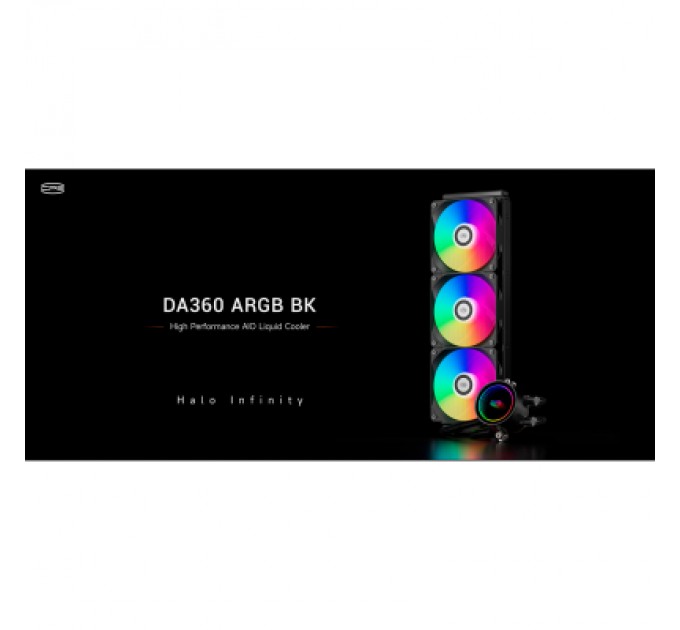 PcCooler Система рідинного охолодження PcCooler DA360 ARGB BK