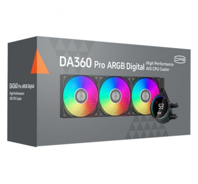 PcCooler Система рідинного охолодження PcCooler DA360 Pro ARGB Digital BK