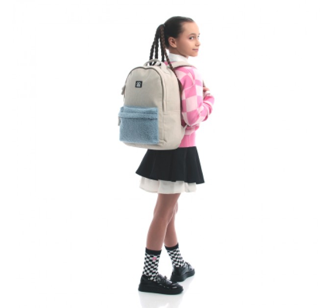 GoPack Рюкзак шкільний GoPack Education Teens 147 бежевий (GO25-147M-1)