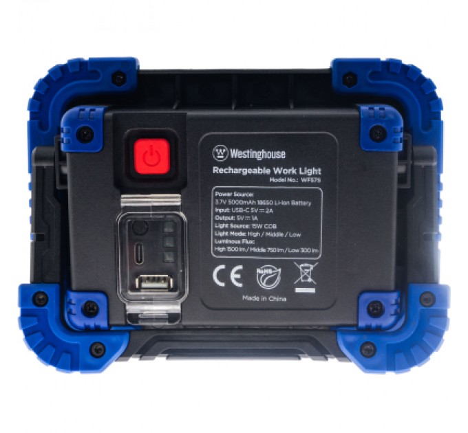 Westinghouse Ліхтар Westinghouse 15W COB LED WF57S 5000 mAh (WF57S-CB)