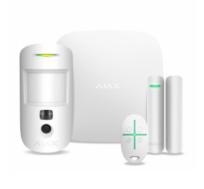Ajax Комплект охоронної сигналізації Ajax StarterKit Cam HDR white