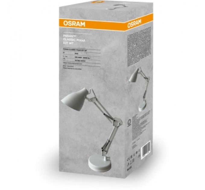 LEDVANCE Настільна лампа LEDVANCE PANAN CLASSIC PIXAR E27 (4099854364082)