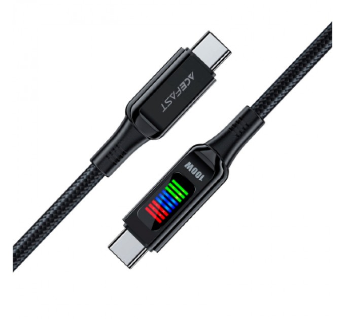 Acefast Дата кабель USB-C to USB-C 1.2m 100W with display C7-03 Acefast (6974316282778)