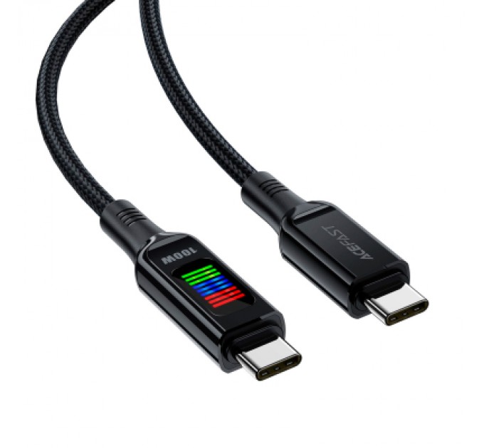 Acefast Дата кабель USB-C to USB-C 1.2m 100W with display C7-03 Acefast (6974316282778)