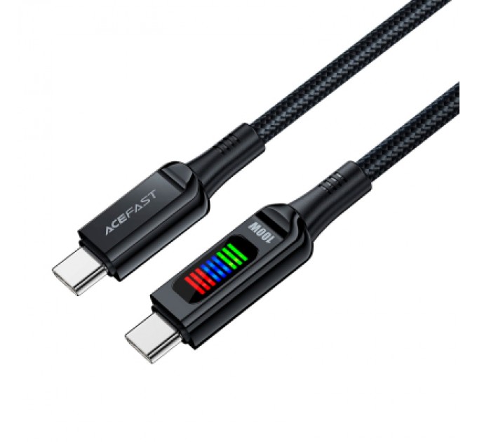 Acefast Дата кабель USB-C to USB-C 1.2m 100W with display C7-03 Acefast (6974316282778)