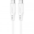 Acefast Дата кабель USB-C to USB-C 1.2m 3A TPE C3-03 White Acefast (6974316280859)