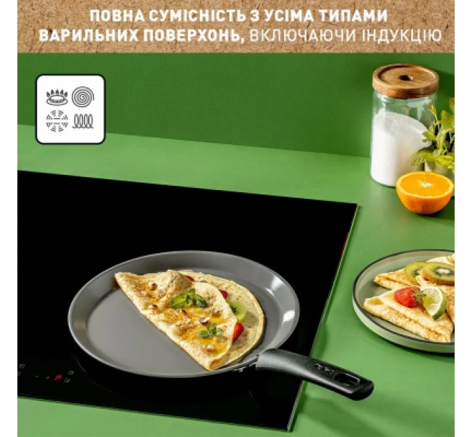 Tefal Сковорода Tefal Renewal для млинців 25см чорна (C4283873)