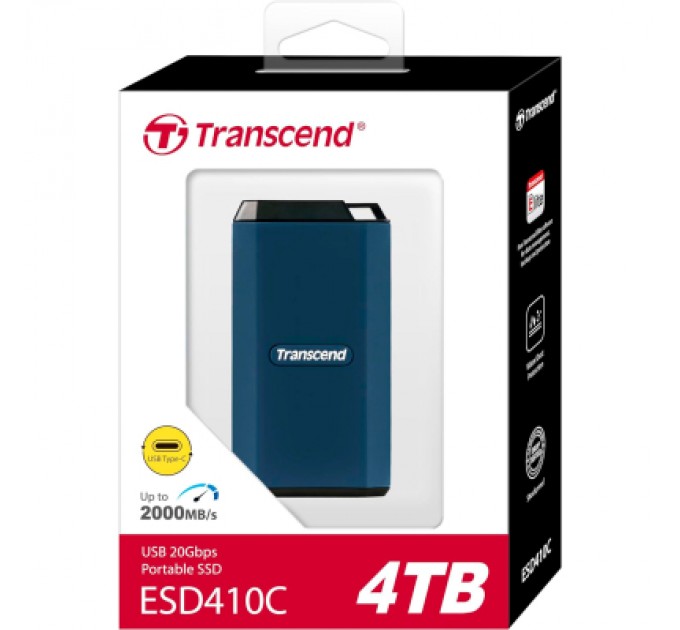 Transcend Накопичувач SSD USB Type-C 4TB ESD410C Transcend (TS4TESD410C)