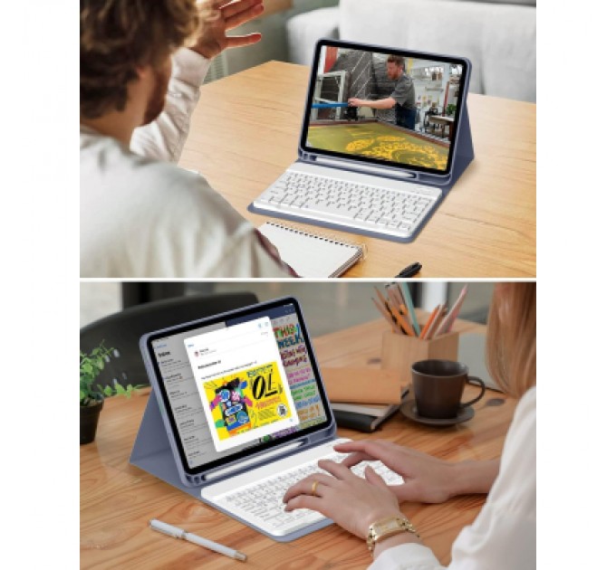 BeCover Чохол до планшета BeCover with keyboard Apple iPad Pro 11" M4 2024 Purple (713002)