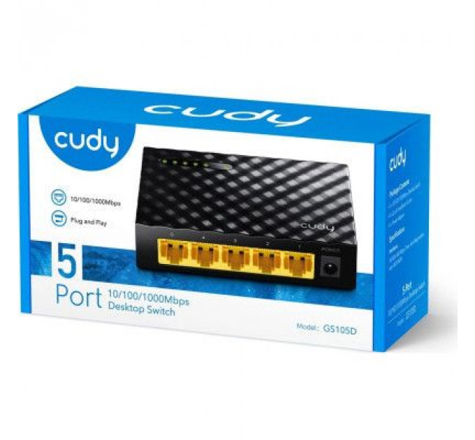 Комутатор мережевий Cudy GS105D
