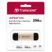 Transcend USB флеш накопичувач Transcend 256GB JetFlash 930 Gold-Black USB 3.2/Type-C (TS256GJF930C)