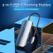 Vention Концентратор Vention USB3.1 Type-C --> HDMI/USB-C Gen 1/USB 3.0x3/PD 100W Hub 6-i (TOFHB)