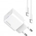 ColorWay Зарядний пристрій ColorWay GaN Mini 35W PD Port PPS USB-C white cable Type-C (CW-CHS056PDC-WT)