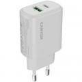 Canyon Зарядний пристрій Canyon OnCharge 250 25W 1xPD 1xQC EU White (CNE-CHA250-21)