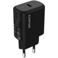 Зарядний пристрій Canyon OnCharge 250 25W 1xPD EU Black (CNE-CHA250-11)