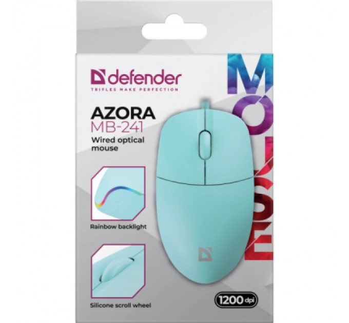 Defender Мишка Defender Azora MB-241 LED USB Blue (52243)