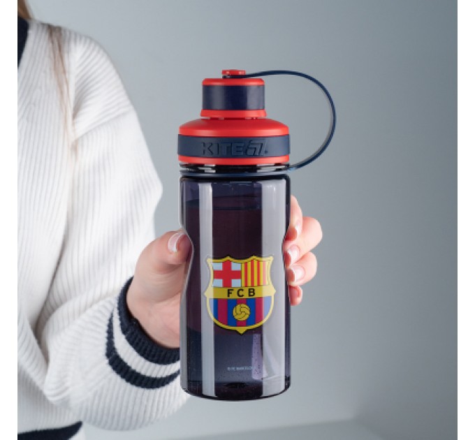 Kite Поїльник-непроливайка Kite FC Barcelona 500 мл, синя (BC25-397)