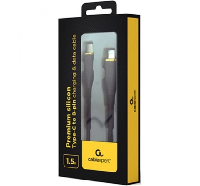 Cablexpert Дата кабель USB 2.0 AM to Lightning 1.5m 2.25A Cablexpert (CC-USB2S-CM8PM-1.5M-BK)