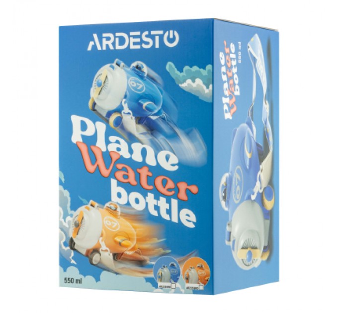 Ardesto Пляшка для води Ardesto Plane 550мл синій (AR2255RB)