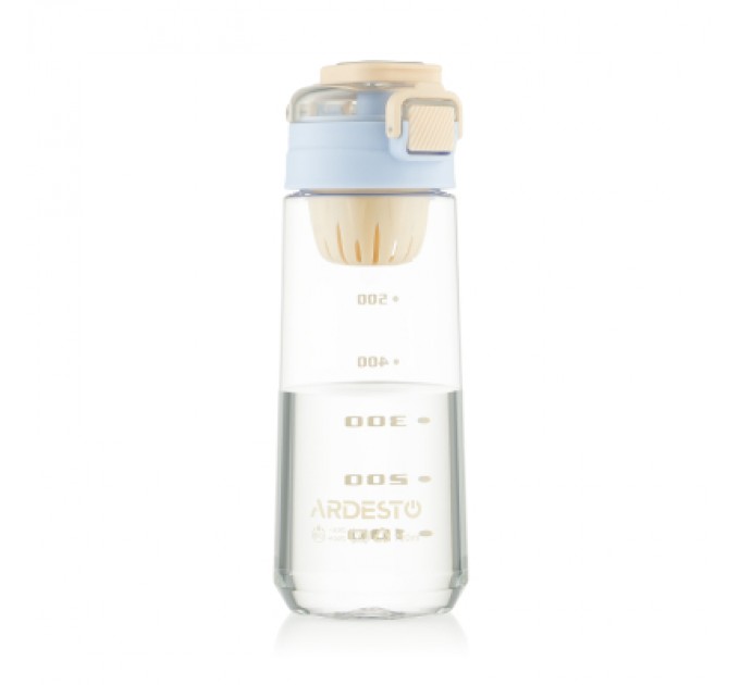 Ardesto Пляшка для води Ardesto Duo 720мл блакитний, бежевий (AR2272DV)