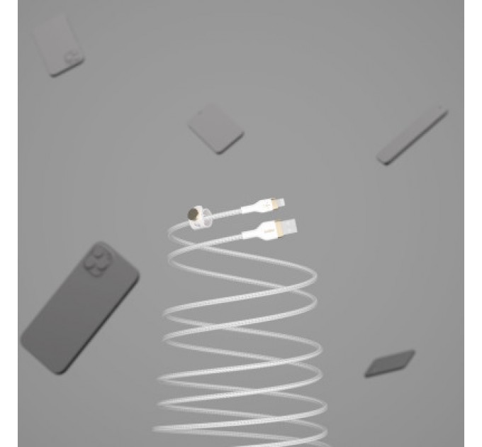 Belkin Дата кабель USB 2.0 AM to Lightning 1.0m white Belkin (CAA010BT1MWH)