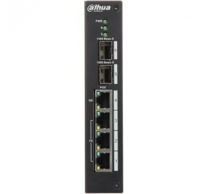 Комутатор мережевий Dahua DH-PFS4206-4P-96