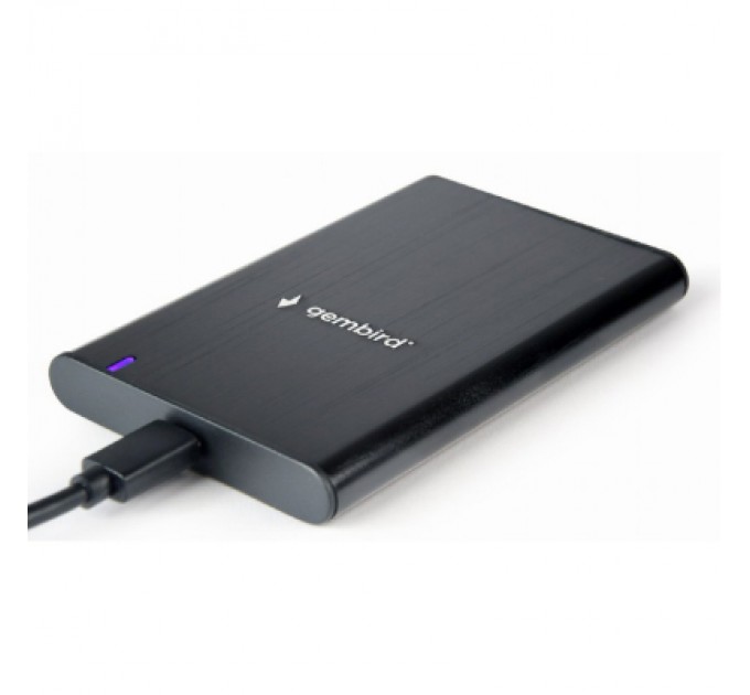 Кишеня зовнішня Gembird 2.5" USB3.1 alum black (EE2-U3S-6)