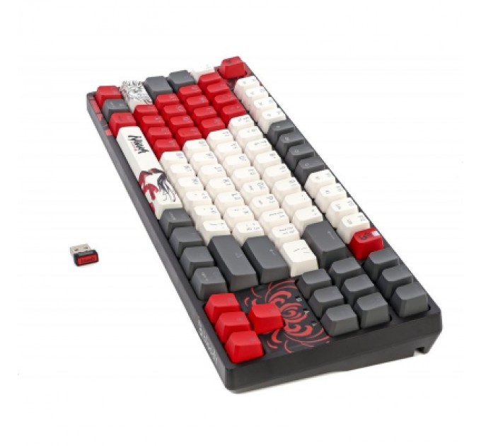 A4Tech Клавіатура A4Tech Bloody WS87 Naraka Wireless/Bluetooth Black/Red (4711421001113)