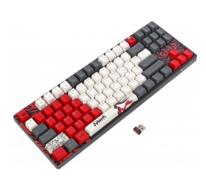 A4Tech Клавіатура A4Tech Bloody WS87 Naraka Wireless/Bluetooth Black/Red (4711421001113)