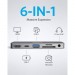 Концентратор Anker PowerExpand Direct 6-in-1 USB-C PD Media Hub (Gray) (A83620A1)