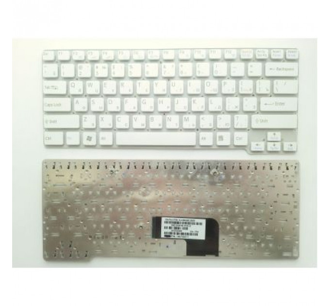Клавіатура ноутбука Sony VGN-CW series белая RU (A43052)