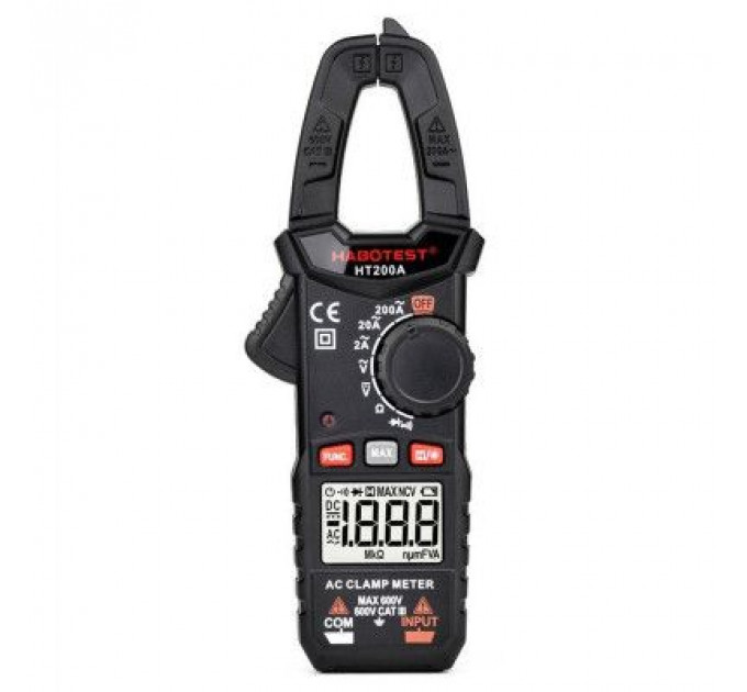 Токові кліщі Habotest AC600V/200A, DC600V (HT200A)