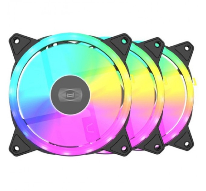 PcCooler Кулер до корпусу PcCooler F3 T120 ARGB BK 3IN1