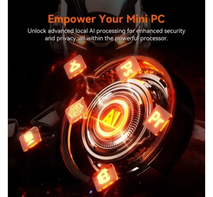 GEEKOM Комп'ютер GEEKOM Mini PC A8 / Ryzen7 8745HS, 32, 1TB, Radeon 780M, W11Pro (GMA8R78745HS-321T-EU)