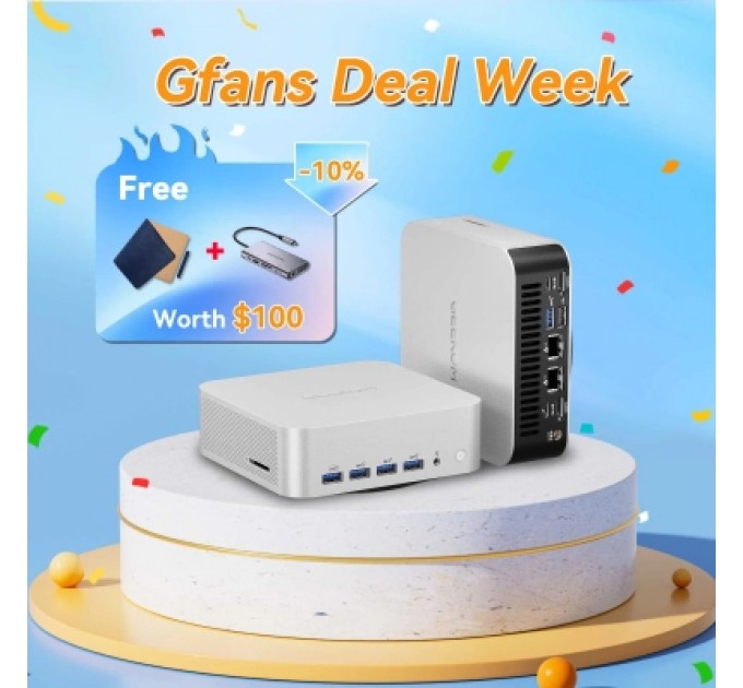 GEEKOM Комп'ютер GEEKOM Mini PC A8 / Ryzen7 8745HS, 32, 1TB, Radeon 780M, W11Pro (GMA8R78745HS-321T-EU)