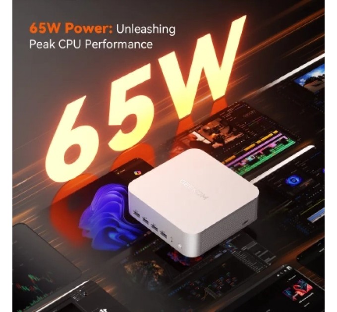 GEEKOM Комп'ютер GEEKOM Mini PC A8 / Ryzen7 8745HS, 32, 1TB, Radeon 780M, W11Pro (GMA8R78745HS-321T-EU)