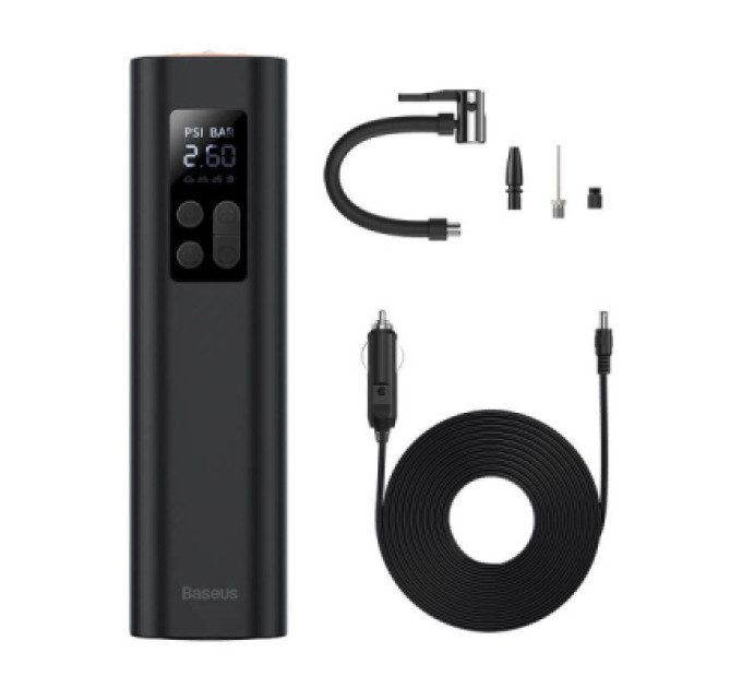 Baseus Автомобільний компресор Baseus Super Mini Inflator Pump Black (CRCQ000001)