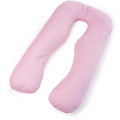 MirSon Подушка MirSon для вагітних і відпочинку Satin Stripe №8026 U-подібна Pink (2200006178644)
