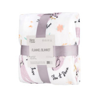 Плед Ardesto Flannel 100% поліестер, лінивці 160х200 см (ART0115PB)