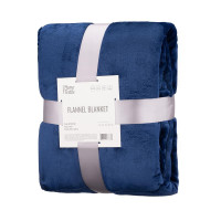 Плед Ardesto Flannel 100% поліестер, синій 200х220 см (ART0214SB)
