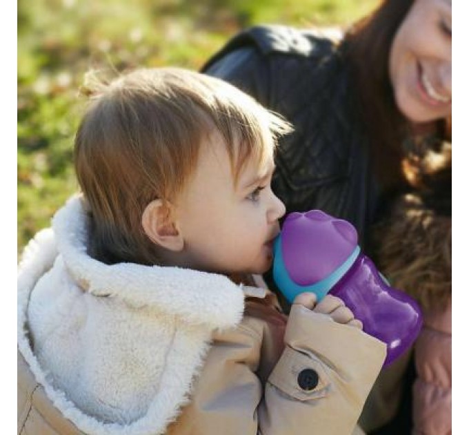 Philips AVENT Поїльник-непроливайка Philips AVENT з трубочкою 210 мл 9 міс+, бузковий (SCF796/02)