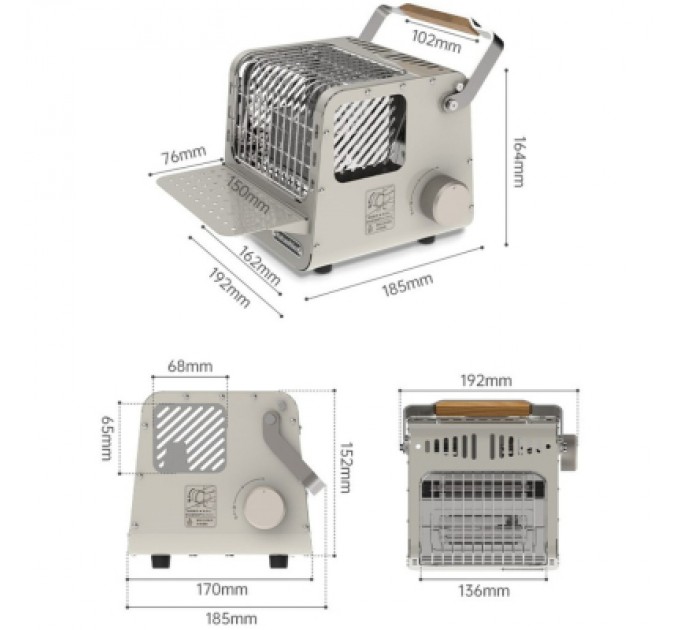Naturehike Газовий обігрівач Naturehike CNK2300CW018 сірий (6976507666855)