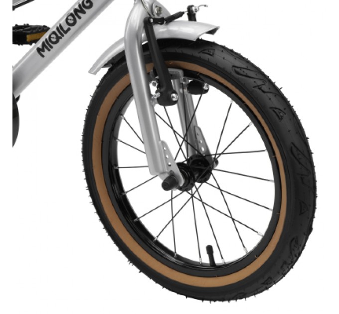 Miqilong Дитячий велосипед Miqilong ST 16" срібний (RBB-ST16-SILVER)